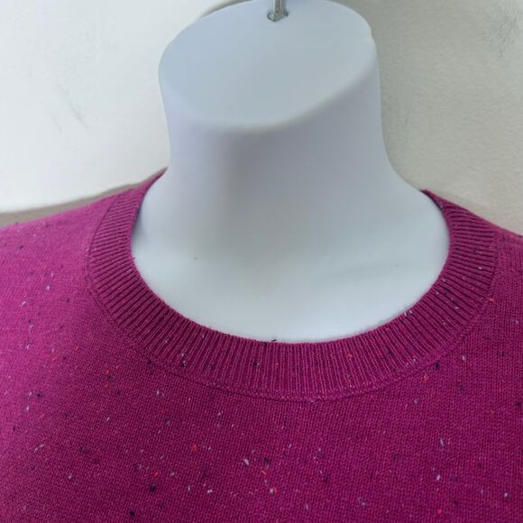 Talbots Women's Kitty Tweed Open Neck Shift Sweater Dress XL Petite New - Picture 2 of 10